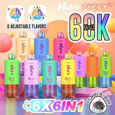 FIZZY Max III 60000 Puffs 6-in-1 Disposable