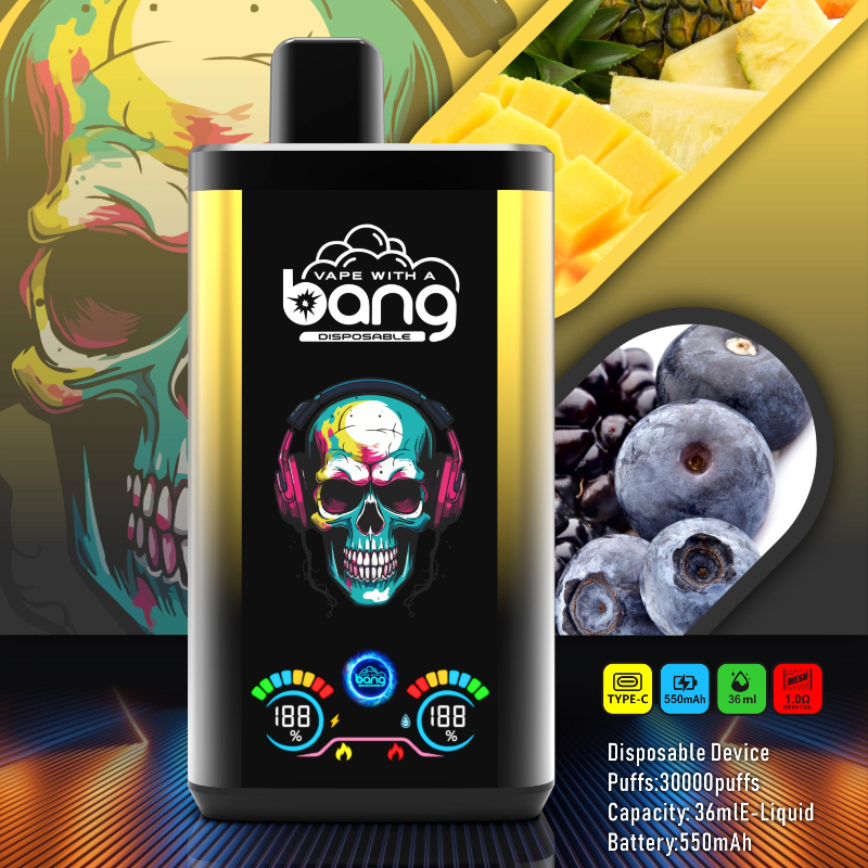 ilikevape.com Bang 30K(30000) Puffs PRO Dual Flavor Screen Display 36ml E-liquid 0% 2% 3% 5% Nicotine Disposable Vape